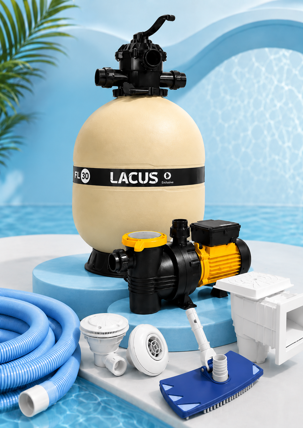 Filtros, bombas y accesorios para piscinas