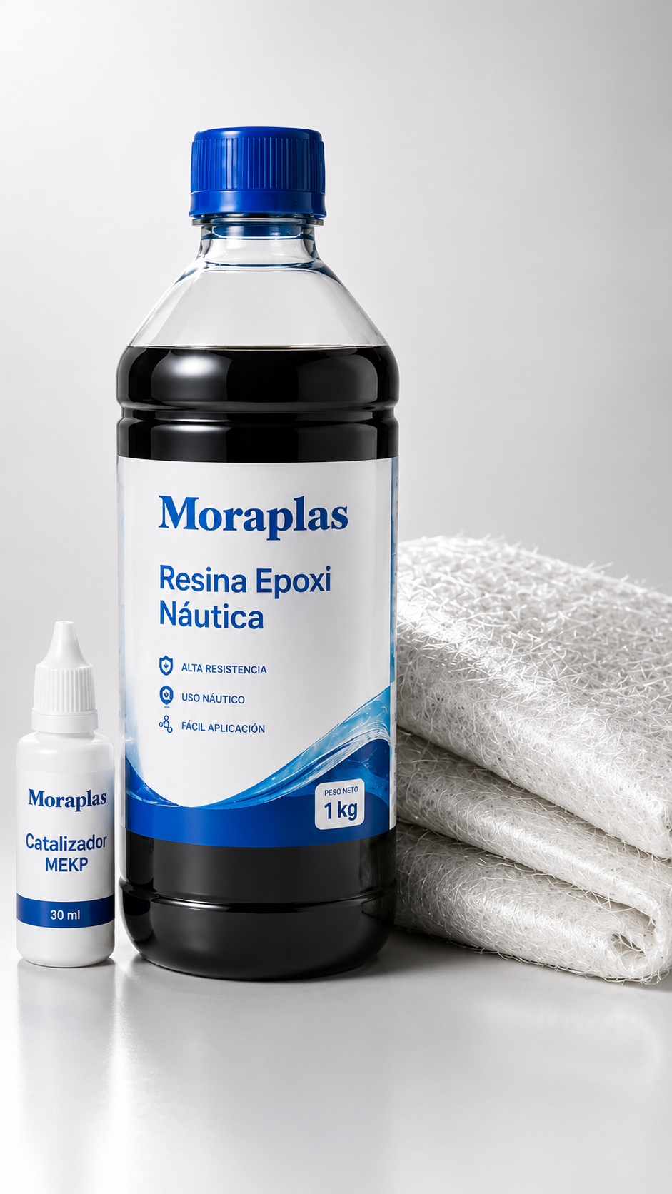 Resina, catalizador, fibra de vidrio e insumos Moraplas
